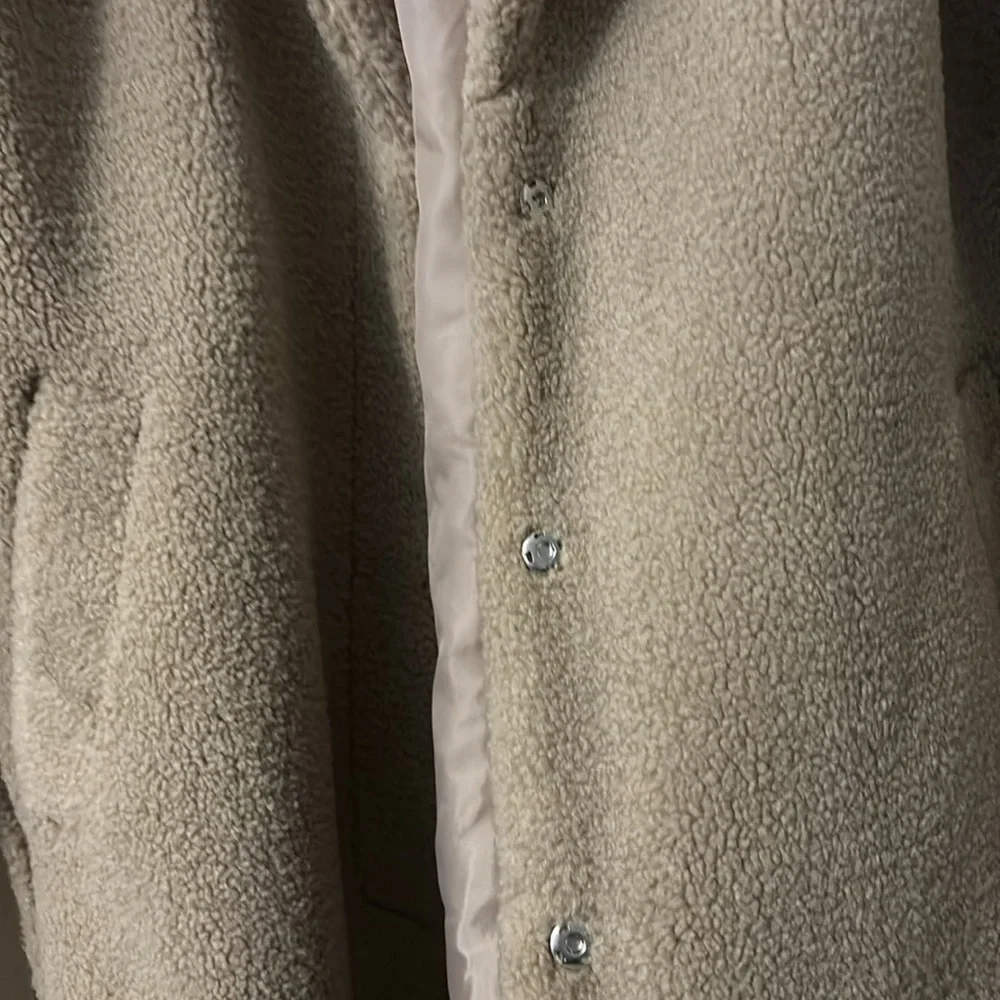 Faux Shearling Belted Coat - Picture 4 of 6